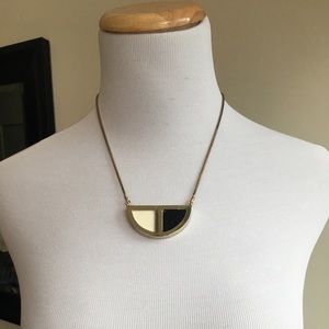 Kenneth Cole Double sided gold pendant necklace